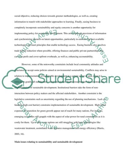 Environmental Sustainability