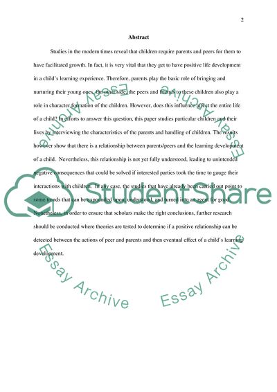 Socioeconomic Status and Child Development