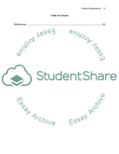 The Main Criticisms of the Cultural Imperialism Thesis Made by Media Globalisation Theorists