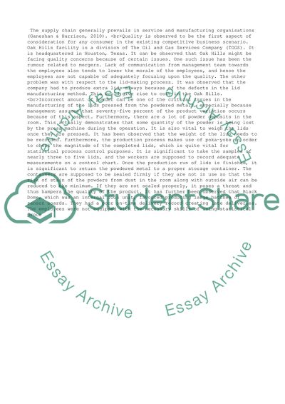 Supply Chain Principles