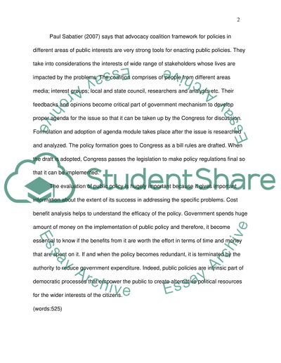 Public Policies as an Important Part of Administrative Processes