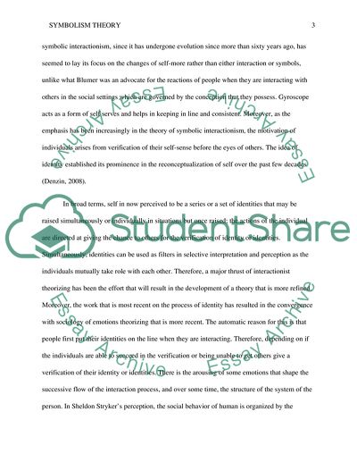 Mead&apos;s symbolic interaction theory