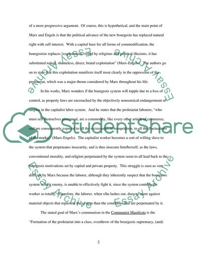 Analysis of Marxs Conception of the Capitalist Labour Process