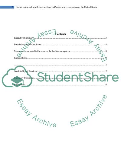 Health Status and Health Care Services in Canada and the US