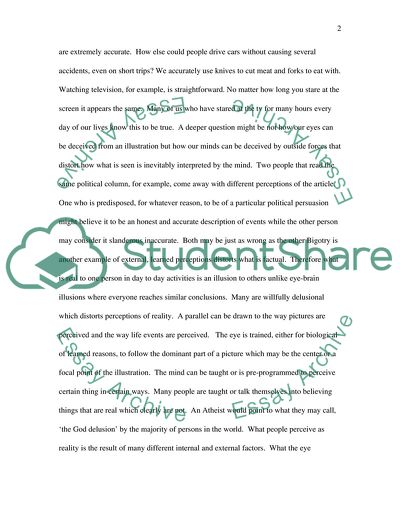 Perception versus Reality Draft