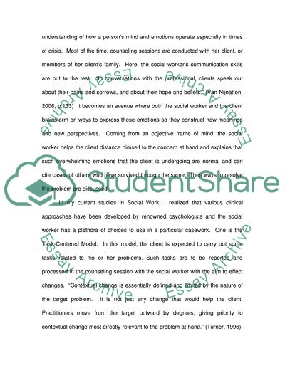 Counseling Approaches for Social Workers