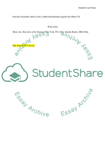 Hairstyles of the Damned Discussion