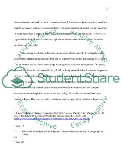 Japans Expansionism in Asia