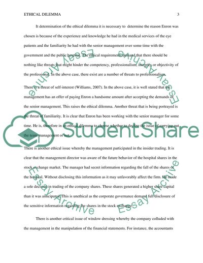 The Ethical Problem of Hospital