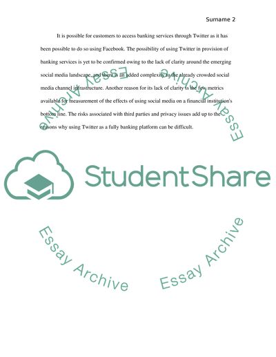 Banking and Social Media