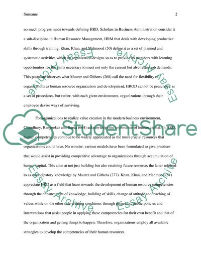 The Central Role of Human Capital in Organizations