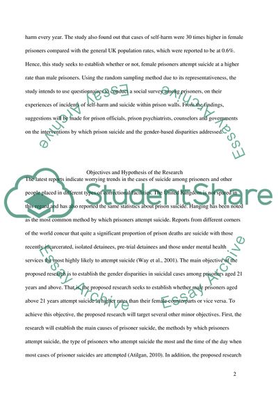 Statistics of Offenders to Commit Suicide