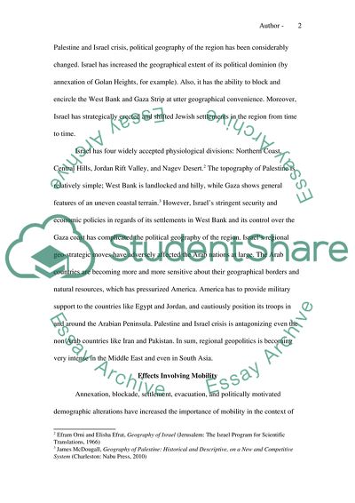 Palestine and Israel Crisis and its Effects on U.S.Arab Relations