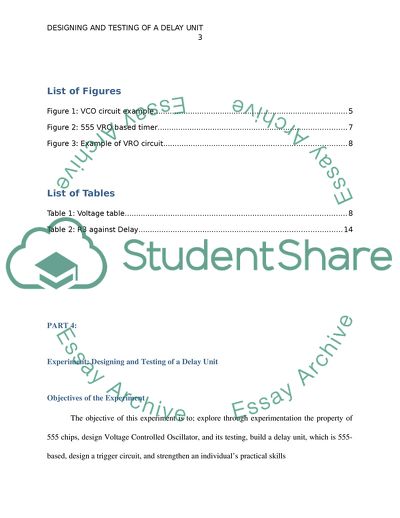 Designing and Testing of a Delay Unit