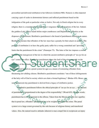 The Ethical Theories of Punishment