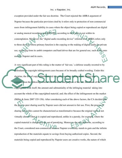 A&M Records Inc v Napster Inc