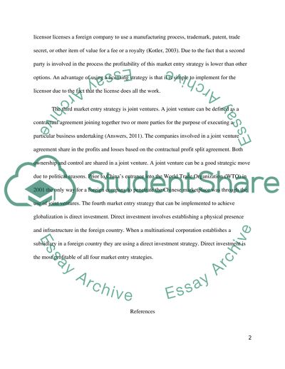 Globalization Strategies