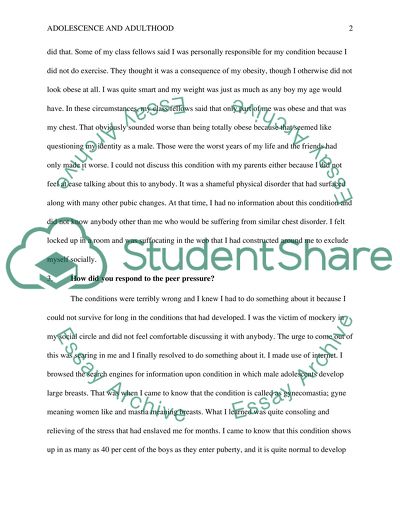 Adolescence and Adulthood