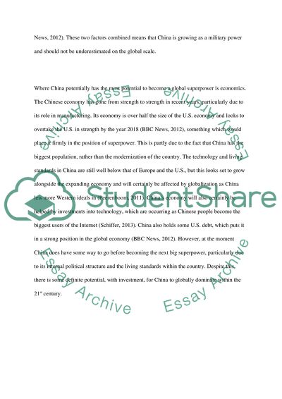 The Rise of China, International Civil Order and UN Peace Operations