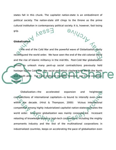 Globalization and State Power