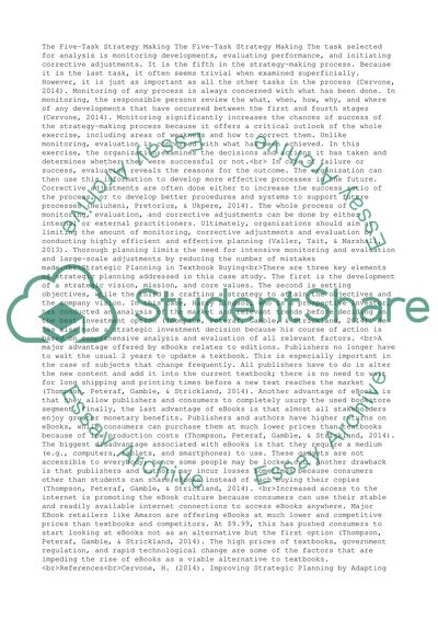 The Five-Task Strategy Making