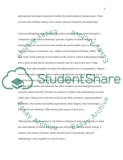 How Anthropology Allows Us to Study Human Nature in Depth