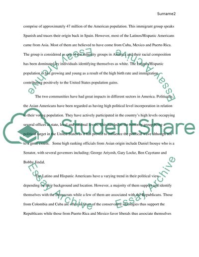 Asian Americans and Hispanic/Latino Americans