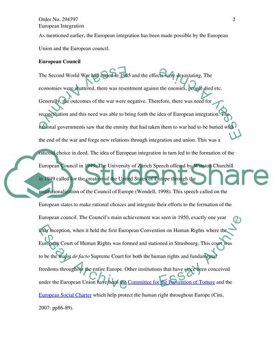 European Integration