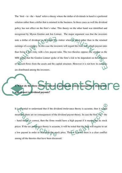 CORPORATE FINANCE MINICASE
