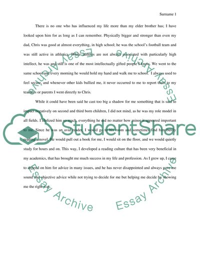 A Person to Influence the Life