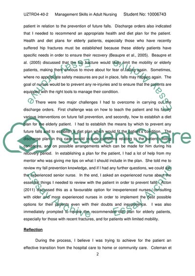 Management Skills in Adult Nursing