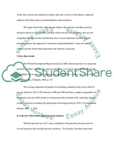 Poverty Line Measurement Analysis