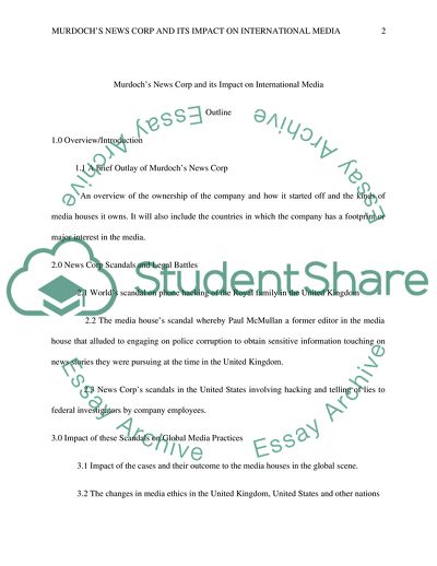 Murdochs News Corp and Its impact on international media