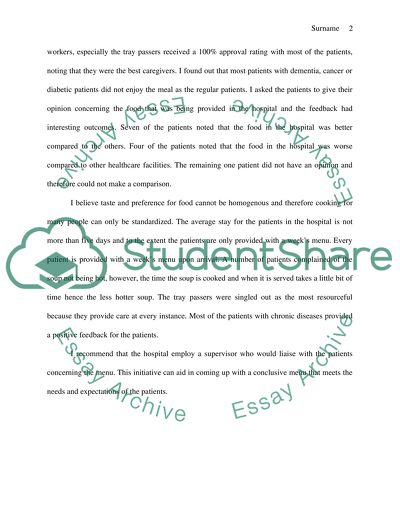 Patient and Customer Satisfaction