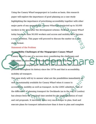 Challenges, Strategies, and Risks in Managing the Canary Wharf Megaproject