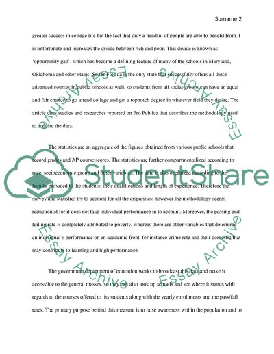 American Colleges: A textual analysis