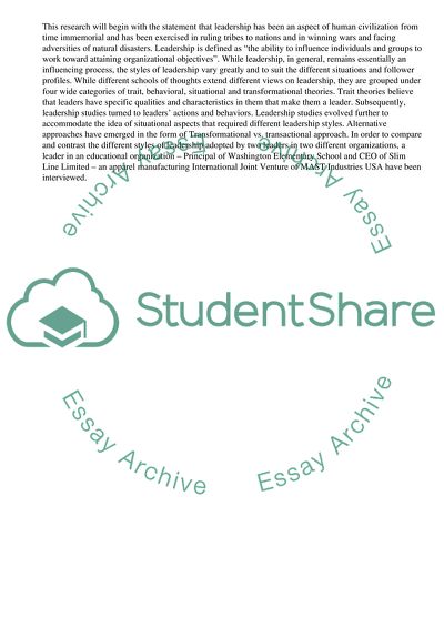 Distinction Between Leadership in Educational Organisation and Business Organisation