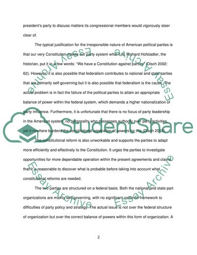 American political parties, relatively weak compared to similar nations, why and what are consequences