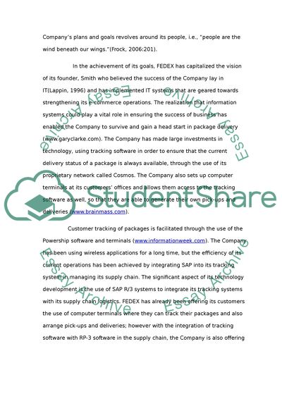 FedEx Business Goals