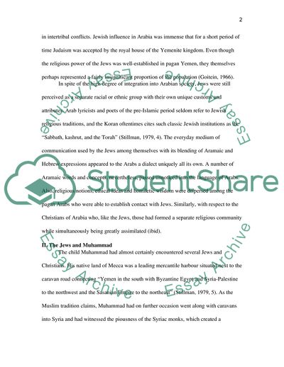 Was Muhammad Influenced by the Jewish Communities of Arabia