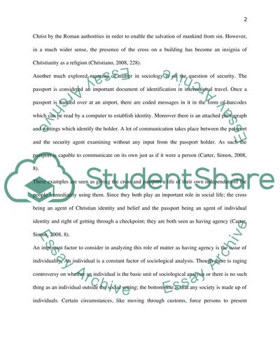 Is It Convincing to Propose That Matter Can Have Agency