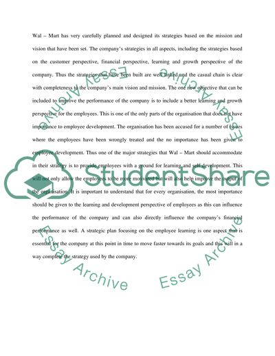 Strategic Objectives of Walmart