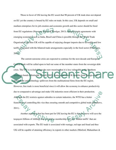 Should the United Kingdom remain in the European Union