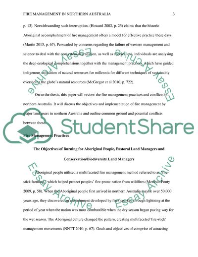 Fire Management in Northern Australia