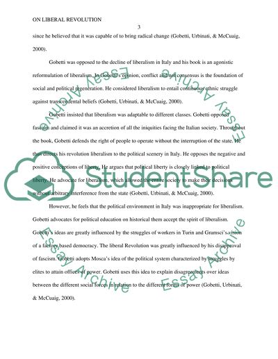 Piero Gobetti On Liberal Revolution