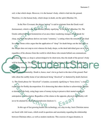 What is Good Death (Meaningful Death) Meant to Christianity