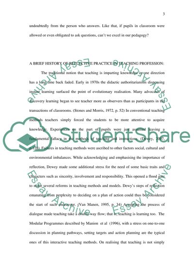 The efficiency of teaching