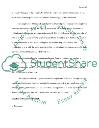 Plan for Establishing