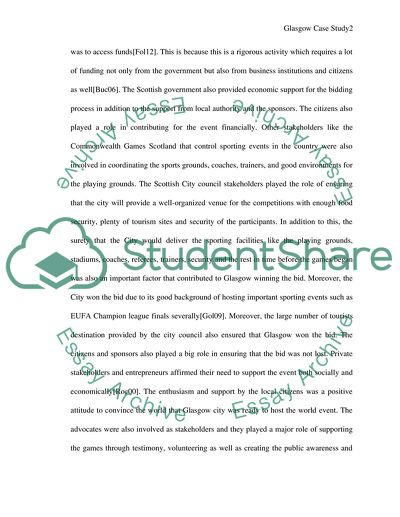 The Commonwealth Games in Glasgow City