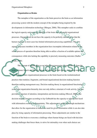 The Metaphor of the Organization